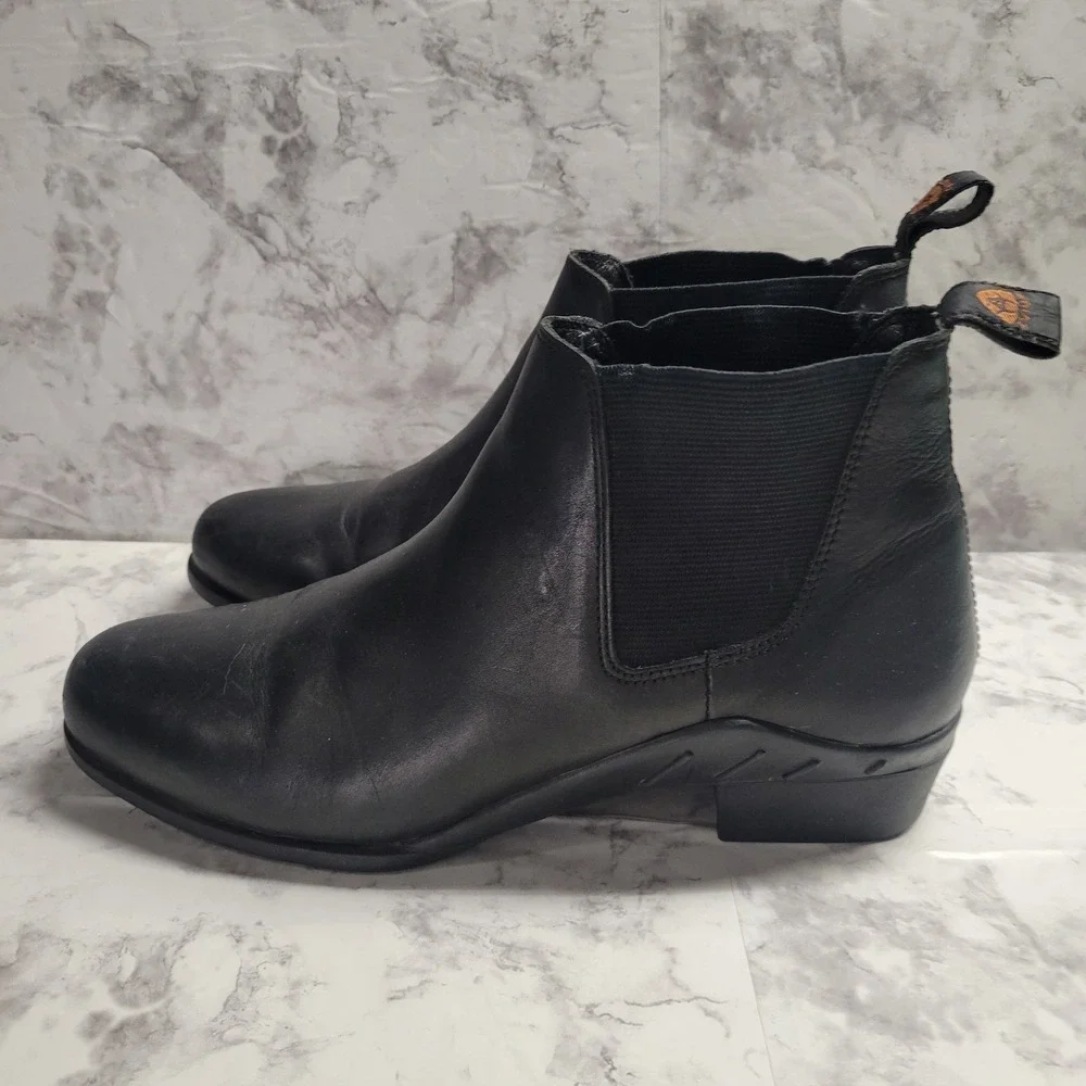 Ariat Heritage Paddock Boots Black Leather Equestrian Vintage Boots Womens 11